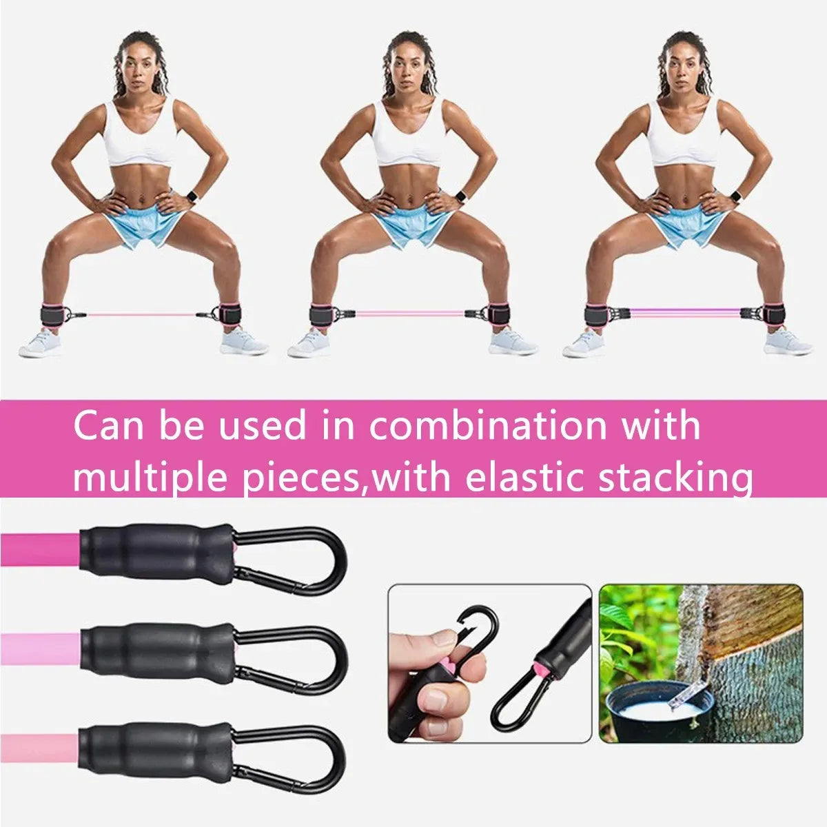 Ankle Strap Resistance Bands for Glutes and Legs